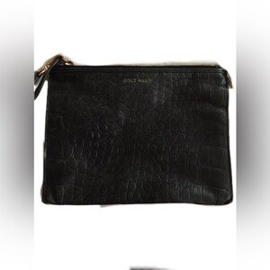 Cole Haan Textured Black Wristlet